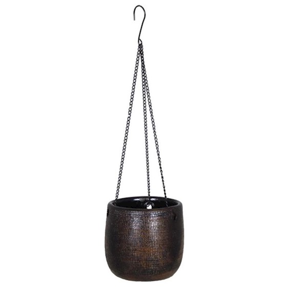 Hangpot mira D16 H14cm donkerbruin