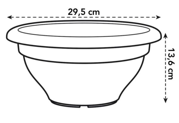 Torino bowl 30cm. taupe
