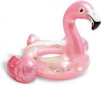 Zwemband Flamingo transp. glitter