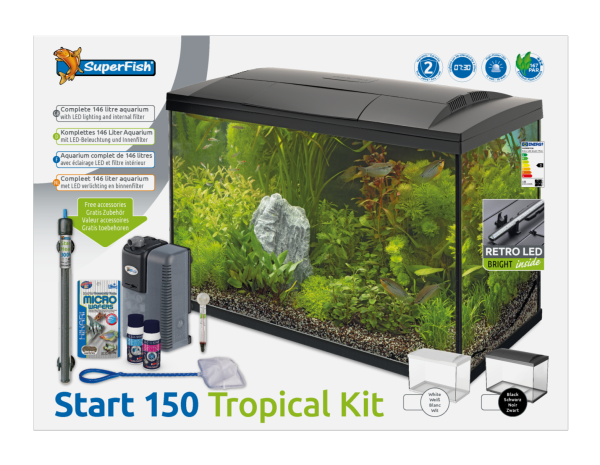 SuperFish Start 150 Tropical Kit zwart