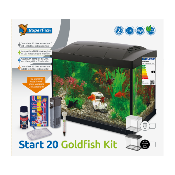 SuperFish Start 20 Goldfish Kit zwart