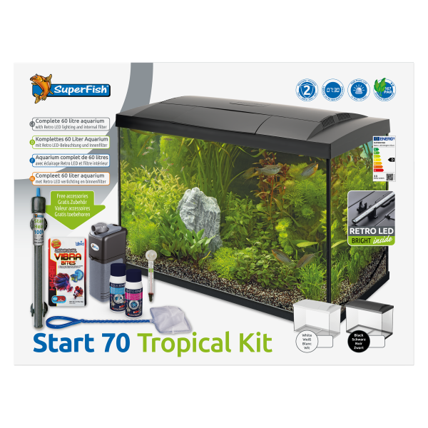 SuperFish Start 70 Tropical Kit zwart