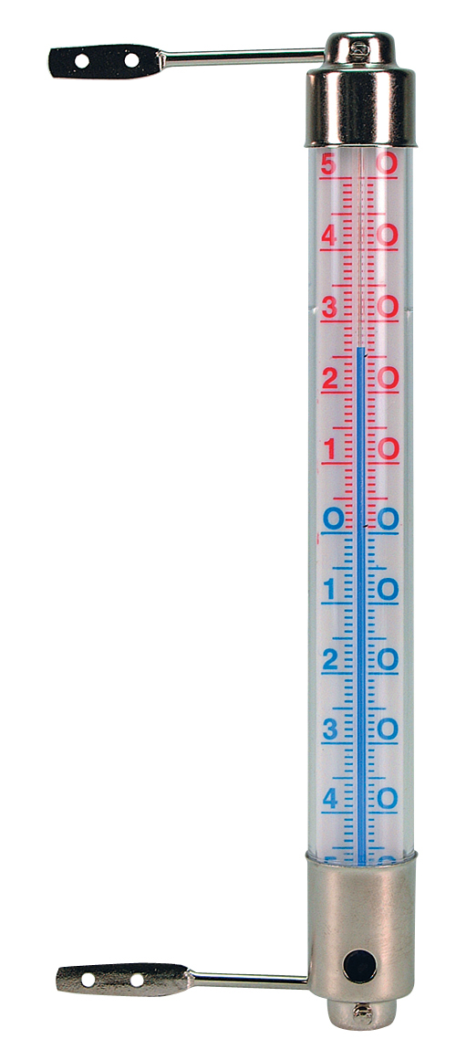 Kozijnthermometer Metaal H20cm