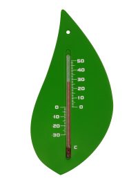 Muurthermometer Blad groen