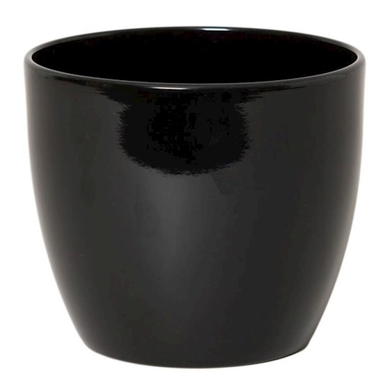 Pot Boule zwart D28 H25cm