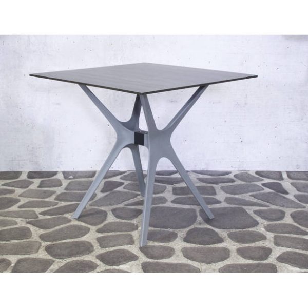 Jasper PP table 80x80cm Stone Grey
